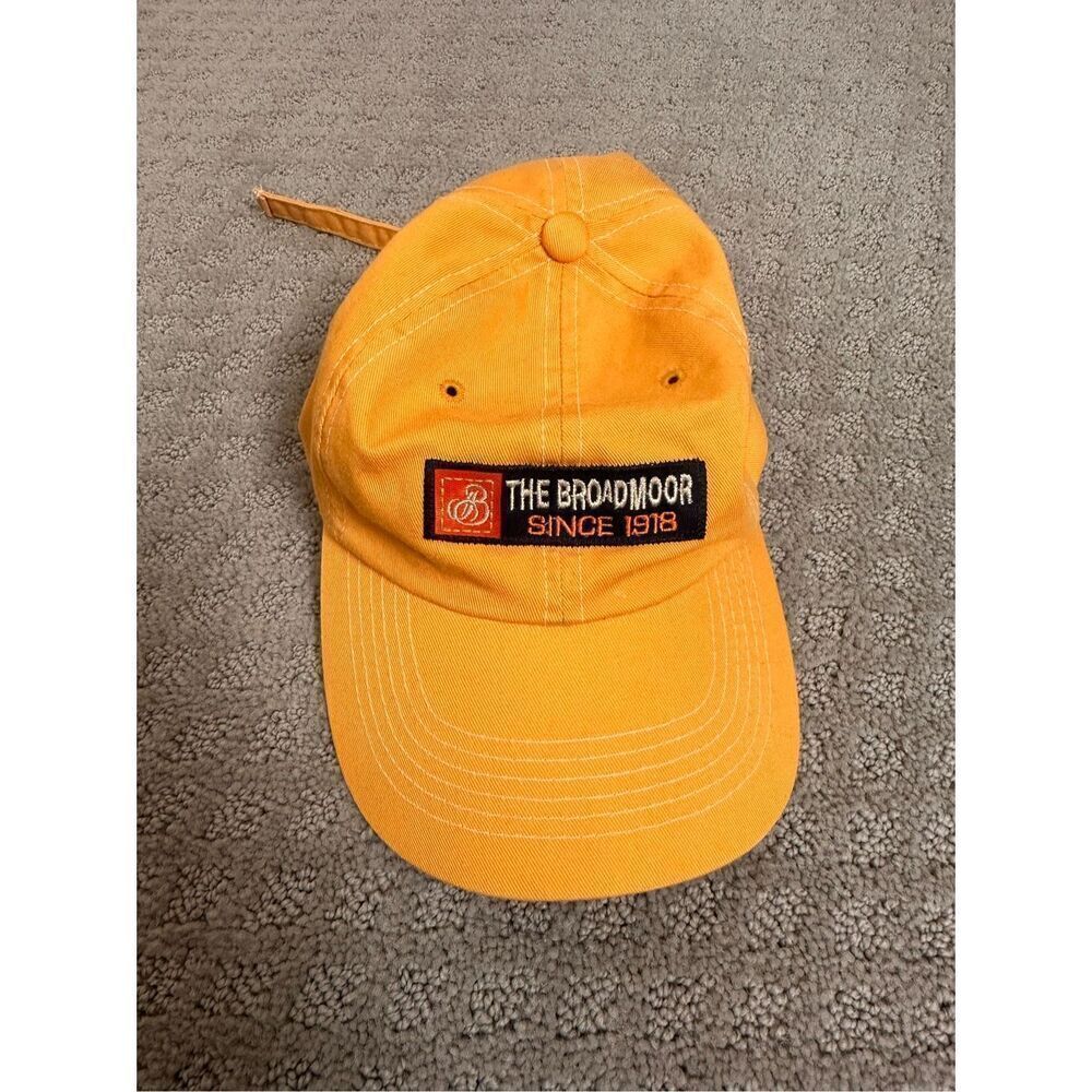 The Broadmoor Adjustable Yellow Orange Golf Hat
